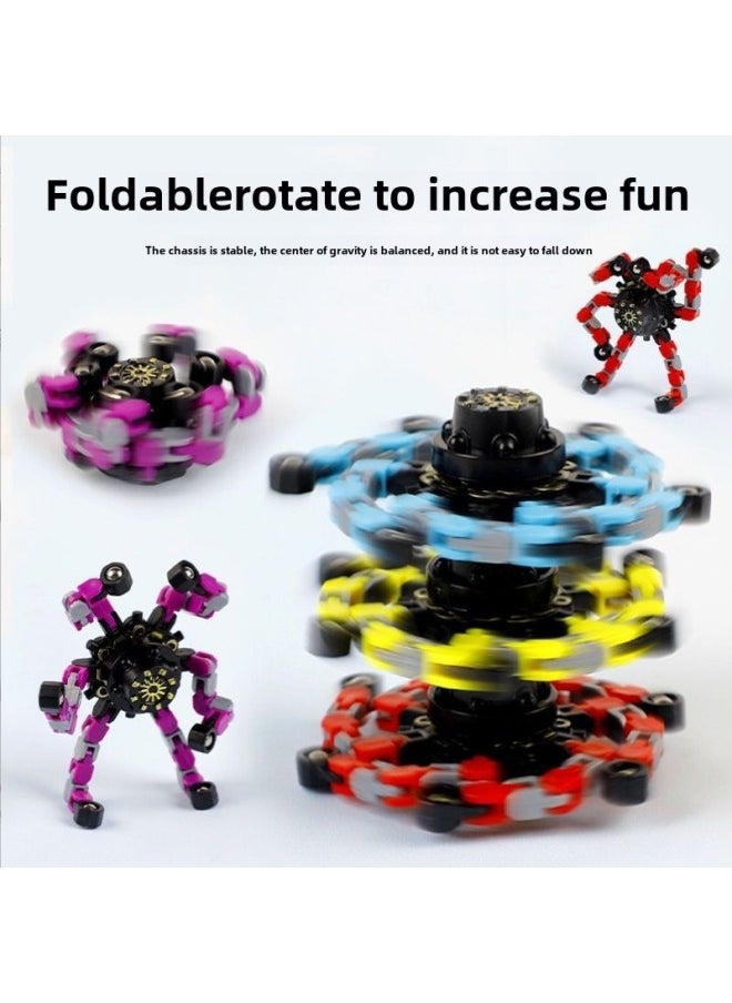 Creative Changeable Fingertip Gyro Children's Toys Decompression Educational Toys-Color:16 Pieces  Free 4 Frogs-Specifications:Support Multi-platform Surface Single Generation ]