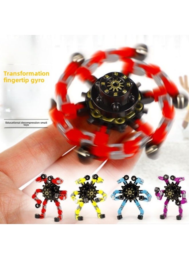 Creative Changeable Fingertip Gyro Children's Toys Decompression Educational Toys-Color:16 Pieces  Free 4 Frogs-Specifications:Support Multi-platform Surface Single Generation ]