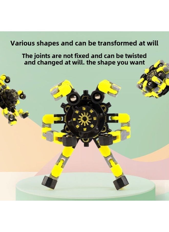 Creative Changeable Fingertip Gyro Children's Toys Decompression Educational Toys-Color:16 Pieces  Free 4 Frogs-Specifications:Support Multi-platform Surface Single Generation ]
