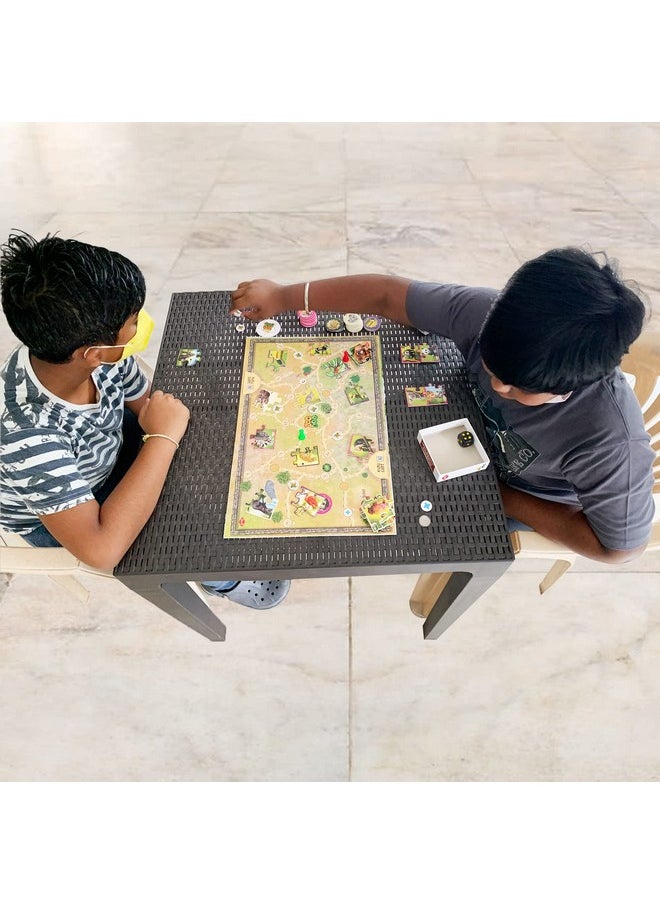 KAADOO ZooDoo Board Game with Jigsaw Puzzle Twist, Fun Board Game for Kids Teens Adults and Family,Ages 6+ ,For 2 to 4 players,Average Playtime 30 minutes,Made in India ,Multicolor