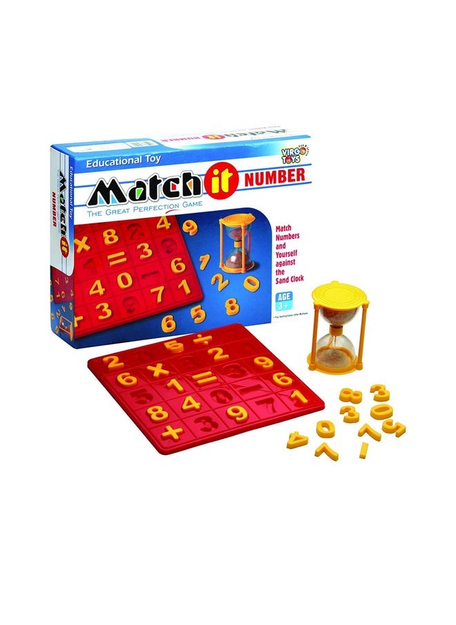 Negi Match It Number Made of Plastic,Multicolor