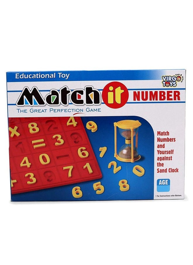 Negi Match It Number Made of Plastic,Multicolor