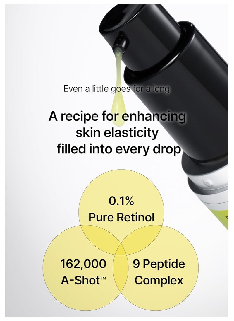 celimax The Vita A Retinol Shot Tightening Serum | with Pure Vitamin A Retinol, Peptide, Pore Minimizer, Wrinkles & Fine Lines, Firmer Skin, 30ml