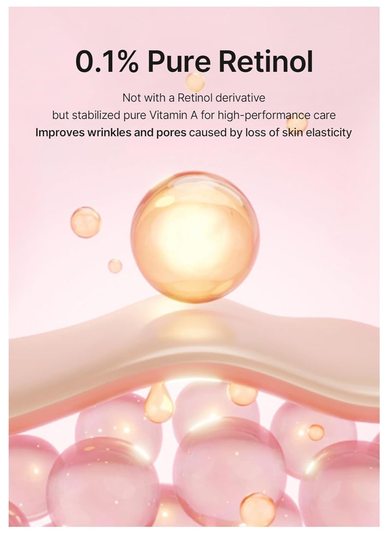 celimax The Vita A Retinol Shot Tightening Serum | with Pure Vitamin A Retinol, Peptide, Pore Minimizer, Wrinkles & Fine Lines, Firmer Skin, 30ml