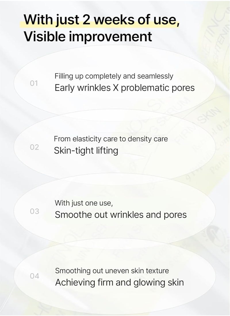 celimax The Vita A Retinol Shot Tightening Serum | with Pure Vitamin A Retinol, Peptide, Pore Minimizer, Wrinkles & Fine Lines, Firmer Skin, 30ml