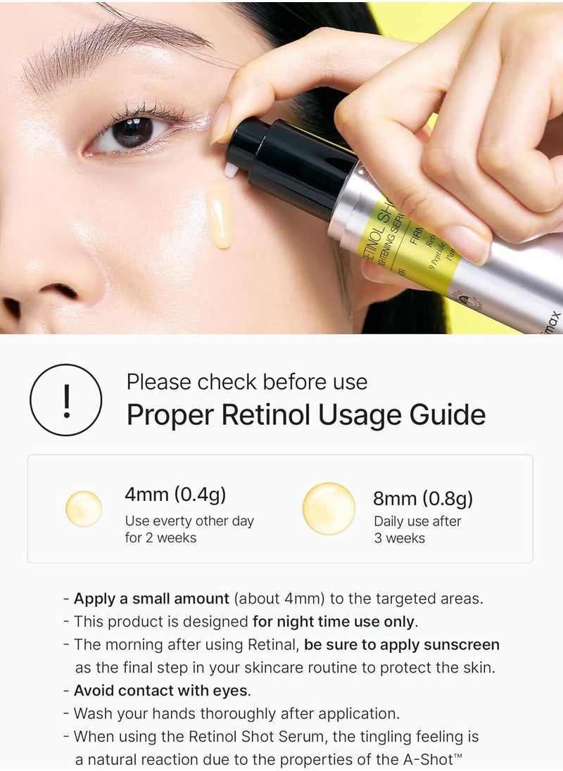 celimax The Vita A Retinol Shot Tightening Serum | with Pure Vitamin A Retinol, Peptide, Pore Minimizer, Wrinkles & Fine Lines, Firmer Skin, 30ml