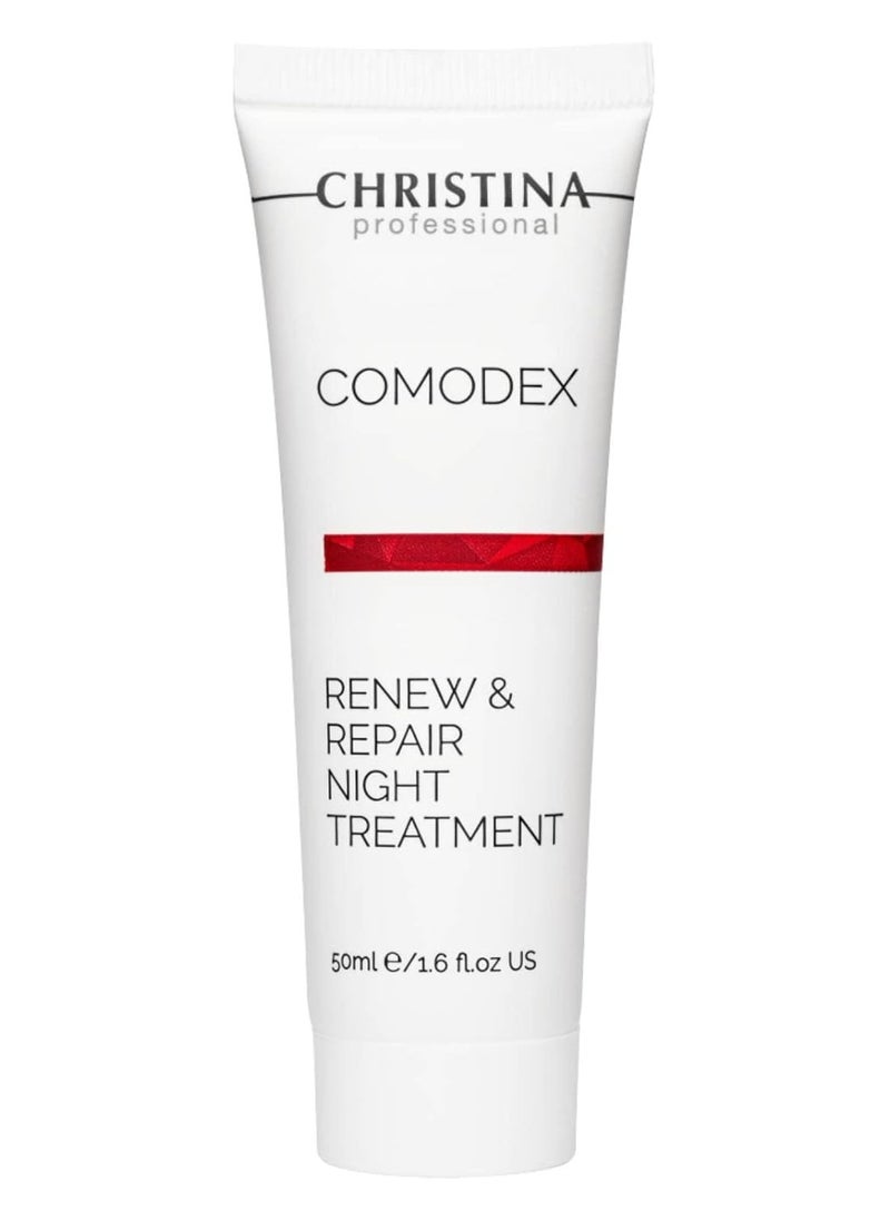 Comodex Renew & Repair Night Cream with Retinol and Salicylic Acid | Moisturize, Tighten, and Cleanse your Skin | Suitable Oily And Combination Skin 50ml