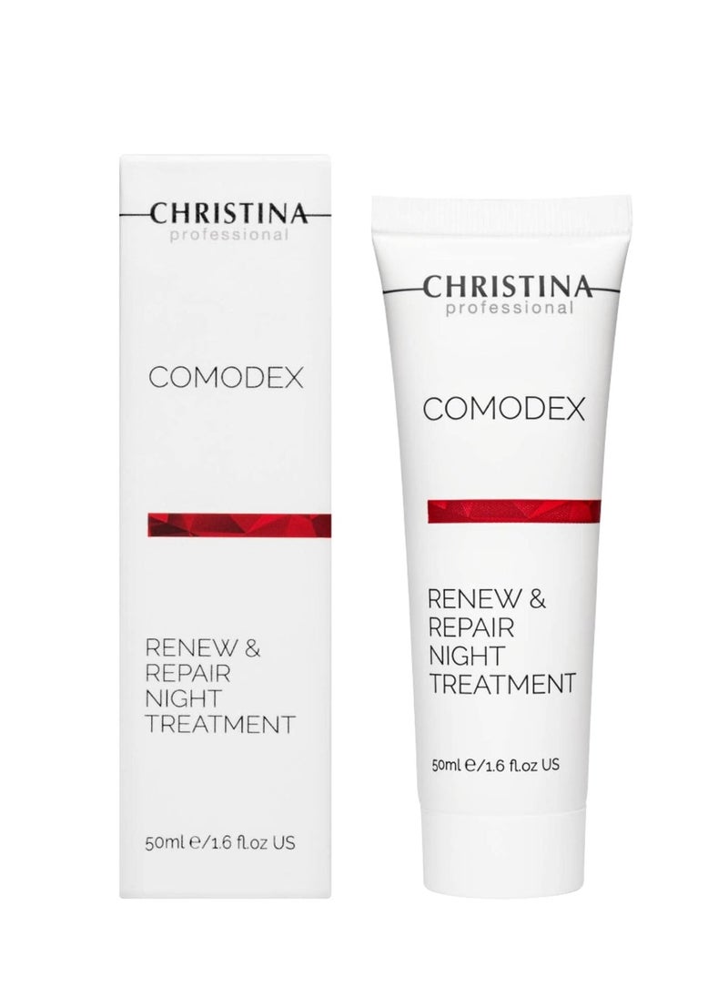 Comodex Renew & Repair Night Cream with Retinol and Salicylic Acid | Moisturize, Tighten, and Cleanse your Skin | Suitable Oily And Combination Skin 50ml