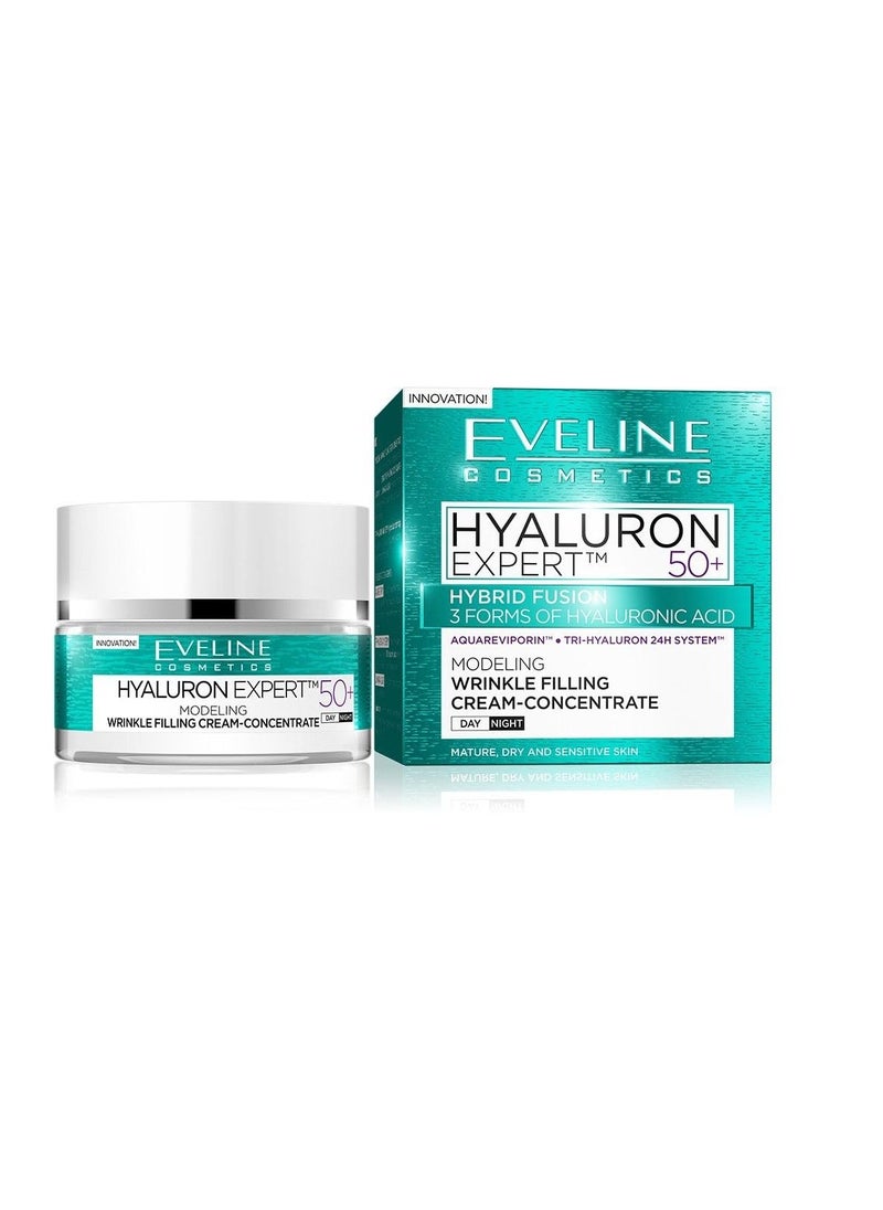 Eveline Cosmetics Hyaluron Expert Wrinkle Filling Cream, 50 ml