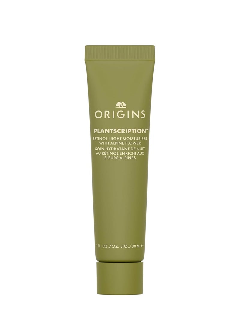 Origins Plantscription Retinol Night Moisturizer | Visibly Diminishes Lines, Pores & Uneven Skin Tone | With Peptide & Retinol, 1 Fl Oz