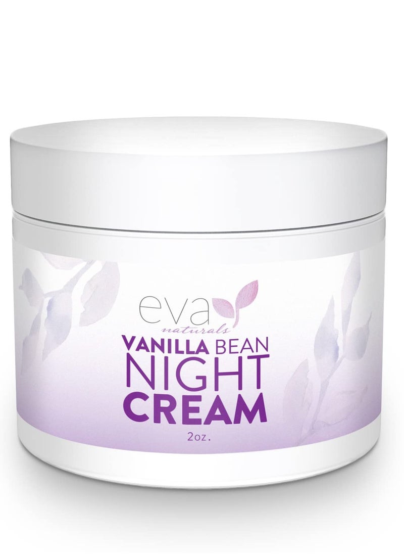 Eva Naturals Vanilla Bean Night Cream by Eva Naturals (60 ml) - With Vitamin E and Green Tea