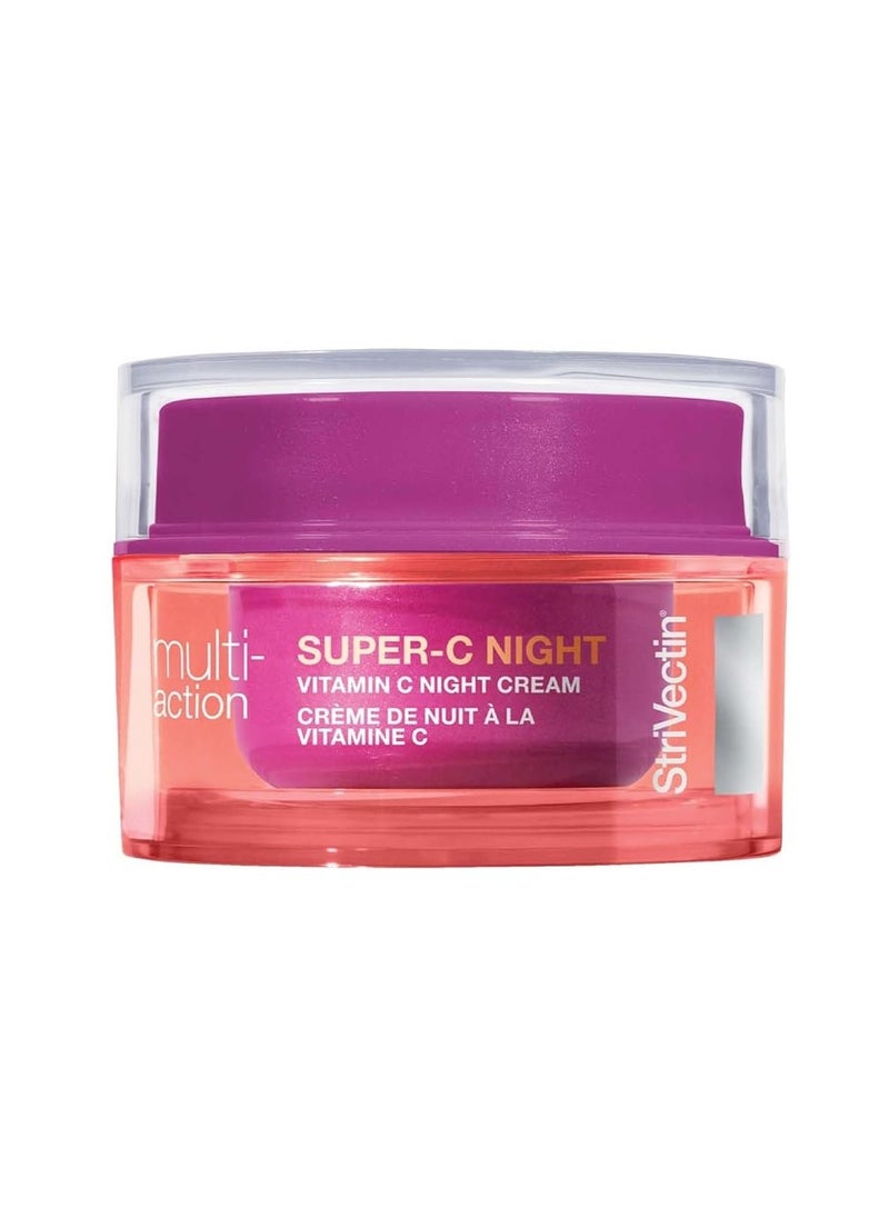 StriVectin Super-C Night Vitamin C Night Cream, Brightening and Firming, Boost Skin Dullness with Hyaluronic Acid, 1.7 Oz