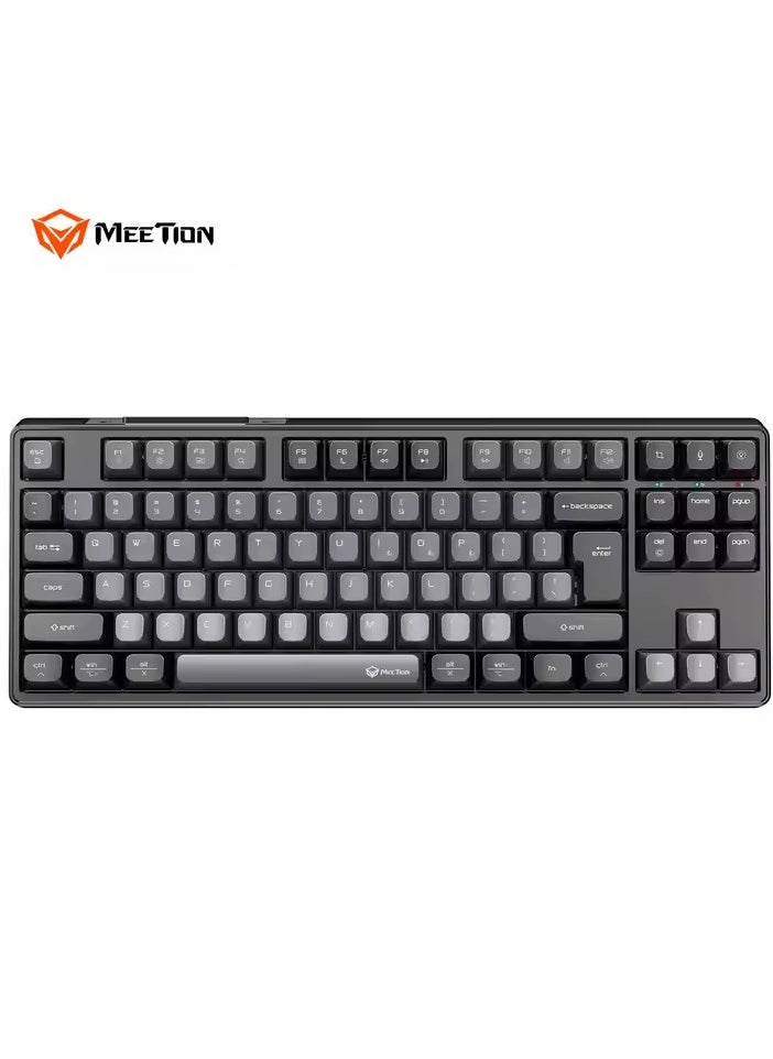 MEETION MK14 TKL Three Mode Wireless/Bluetooth/Wired Hot Swappable Gaming Keyboard 87 keys Game Peripheral RGB LED Light-Weight Mechanical Gaming Keyboard