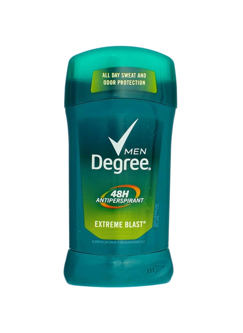 Degree Men Anti-Perspirant Deodorant Invisible Stick Extreme Blast - 2.7 oz, Pack of 6