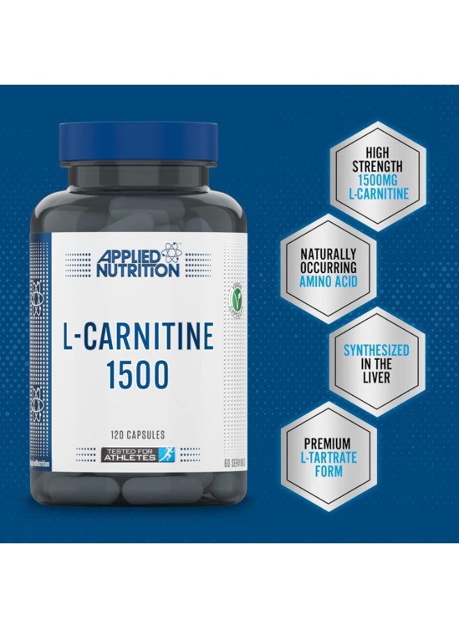 L-Carnitine 1500, 120 Capsules, 60 Servings