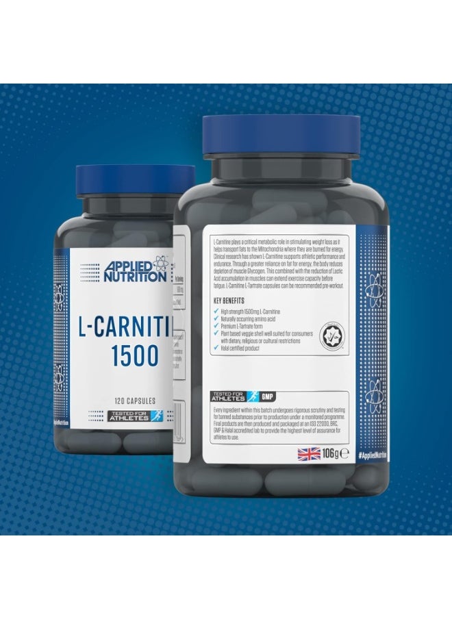 L-Carnitine 1500, 120 Capsules, 60 Servings