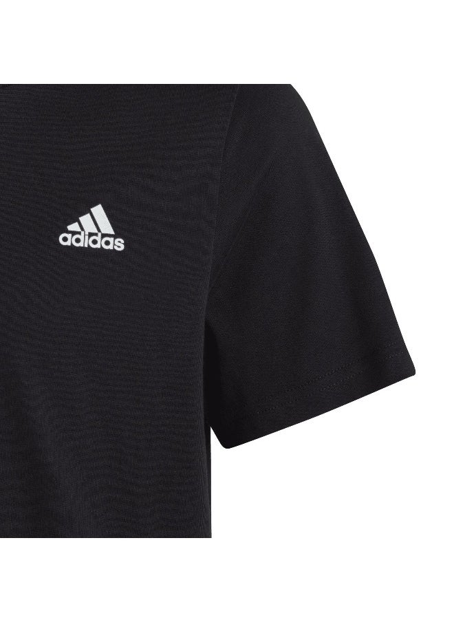 adidas U Sl Tee Black Training T-Shirts 7-8Y