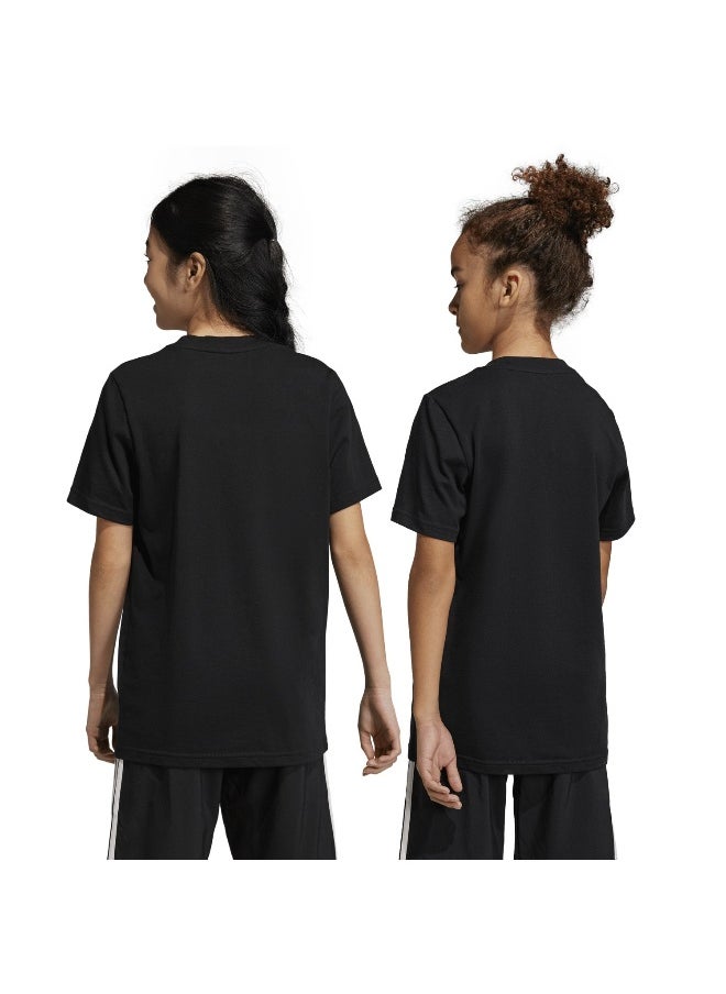 adidas U Sl Tee Black Training T-Shirts 7-8Y