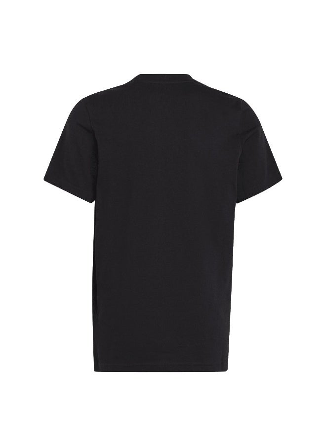 adidas U Sl Tee Black Training T-Shirts 7-8Y