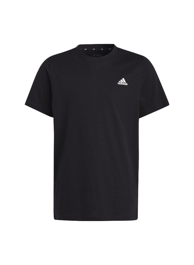adidas U Sl Tee Black Training T-Shirts 7-8Y