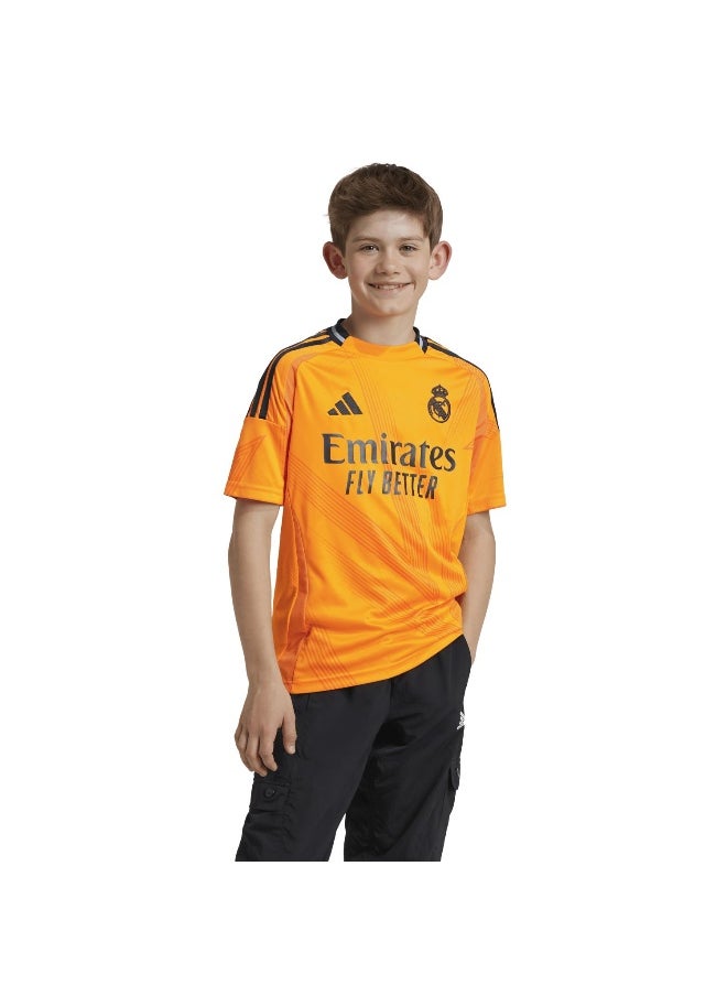Adidas Real A Jsy Y Orange Football Jerseys For Boys 128