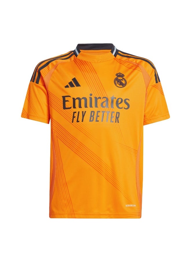 Adidas Real A Jsy Y Orange Football Jerseys For Boys 128