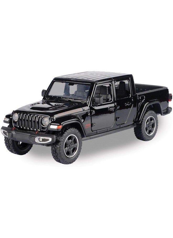2021 Gladiator Rubicon (Closed Top) Pickup Truck Black 1/27 Diecast Model Car by Motormax 79368