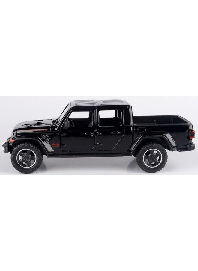 2021 Gladiator Rubicon (Closed Top) Pickup Truck Black 1/27 Diecast Model Car by Motormax 79368