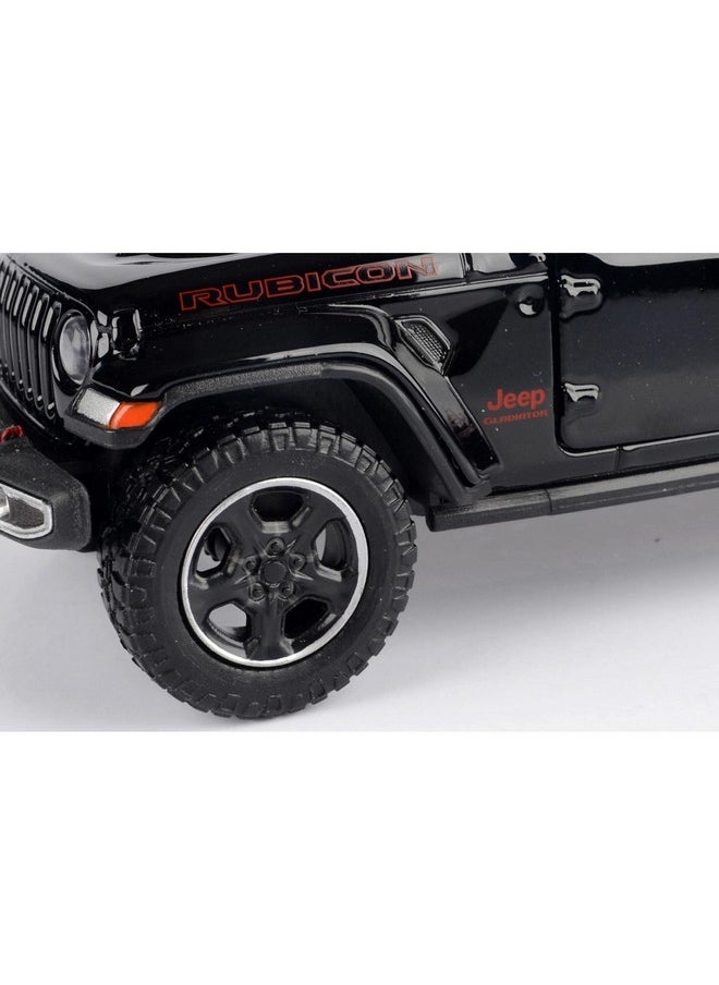 2021 Gladiator Rubicon (Closed Top) Pickup Truck Black 1/27 Diecast Model Car by Motormax 79368