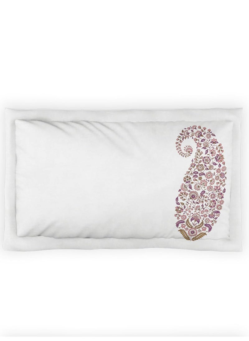 DDECOR 100 Cotton 144 TC Single Bedsheet with 1 Pillow Cover Burgundy
