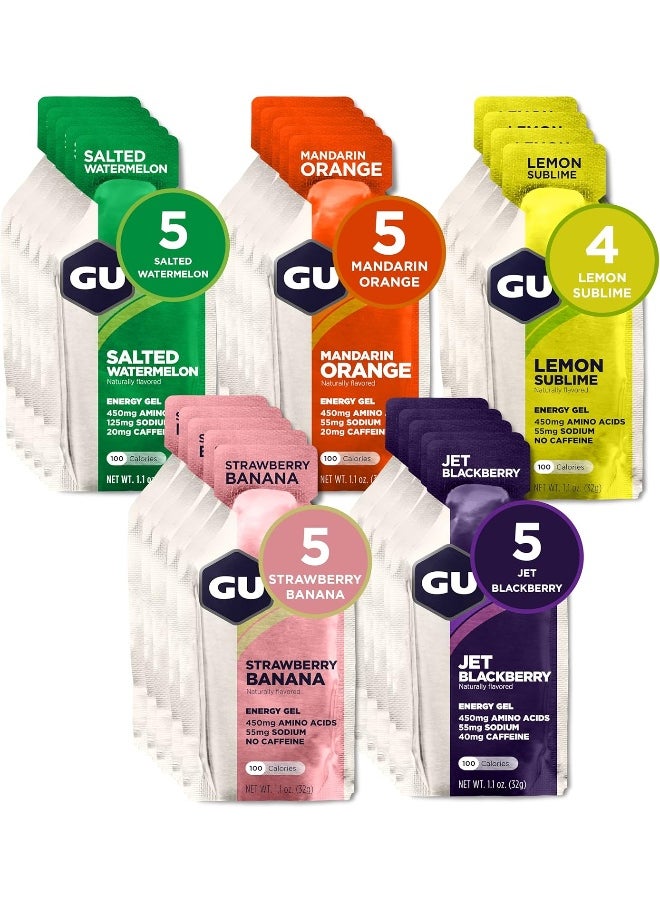 Original Sports Nutrition Energy Gel, 24-Count, Assorted Fruity Flavors