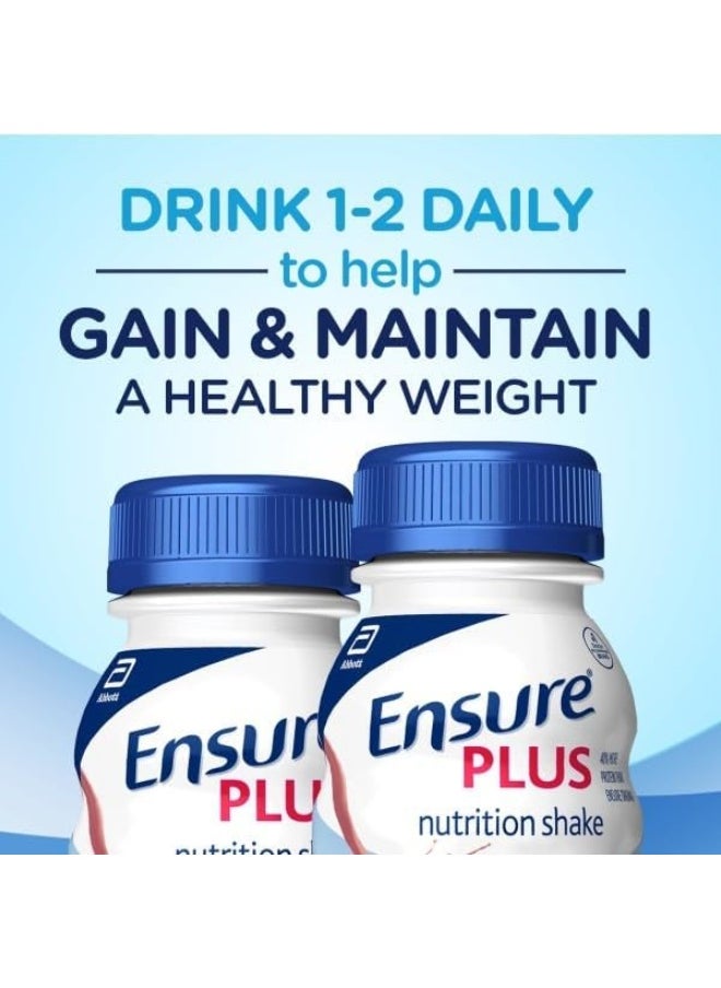 Plus Nutrition Shake with Fiber, 16 Grams of Protein, Vanilla, 8 Fl Oz (Pack of 24)