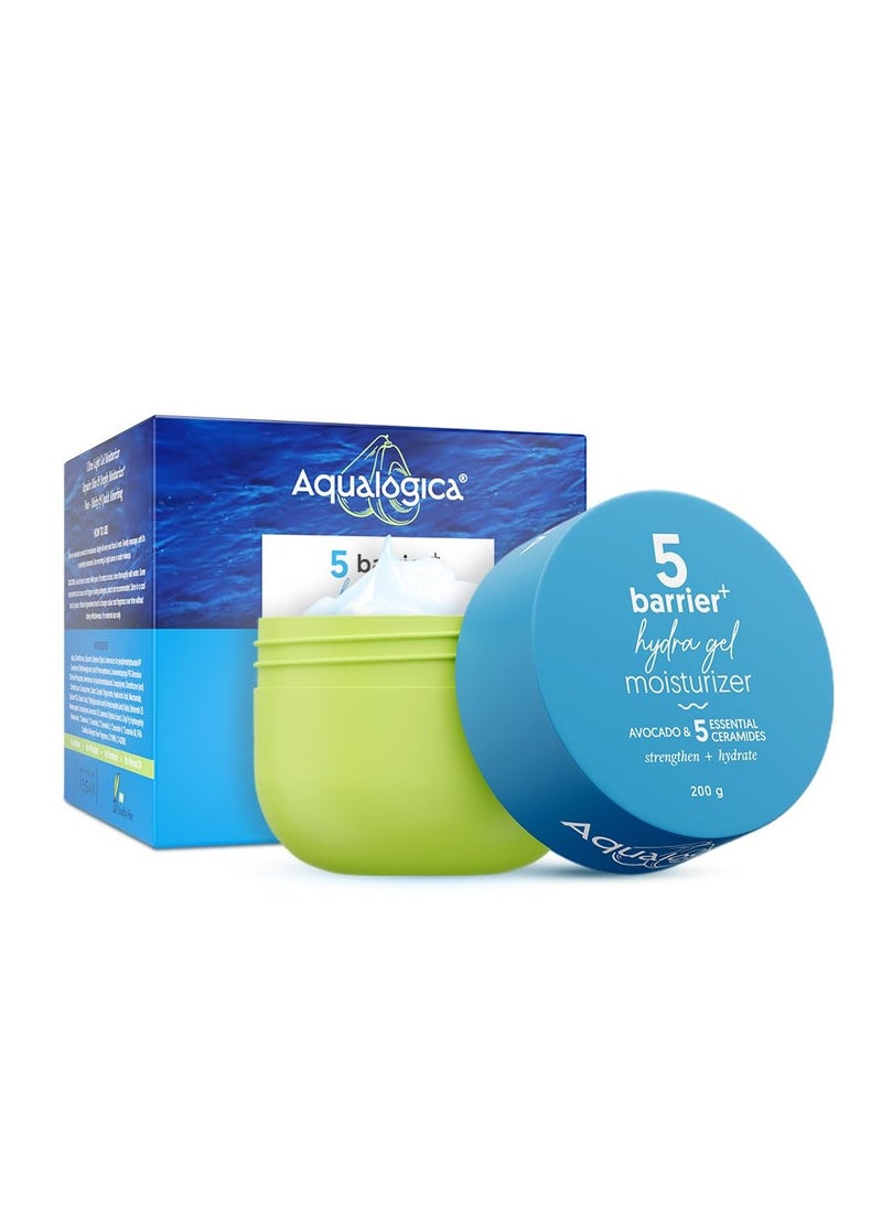 Aqualogica Barrier+ Hydra Gel Moisturizer with 5 Ceramides & Avocado - 200 g 24-Hour Intense Hydration