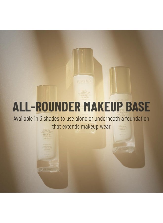 Real Makeup Base Highlighting Primer| Skin-Hydrating Poreless Primer With Natural Glow Finish For Face Makeup |Shade - Natural Tint, 32Ml