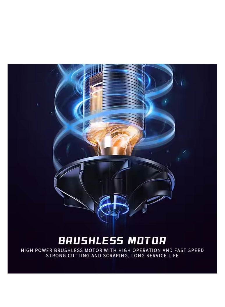 All-in-One Hair Clipper Kit: 8 Magnetic Combs, Maintenance Tools, and Convenient Accessories & 8800 high speed motor black