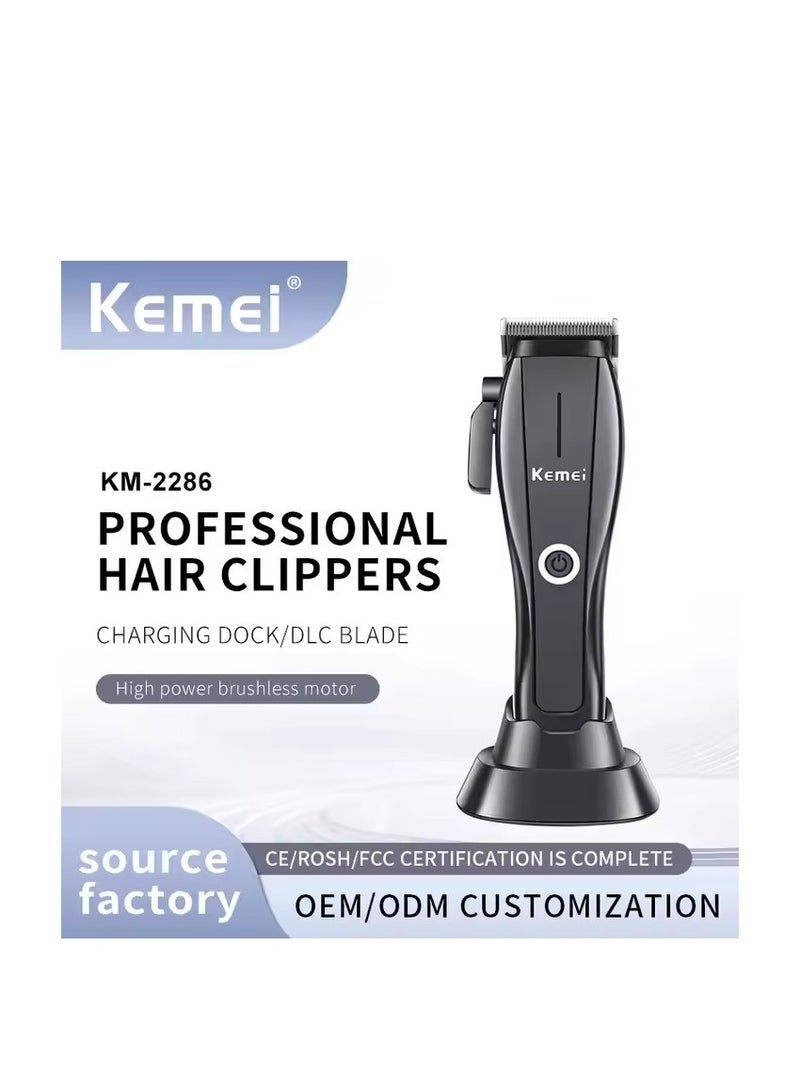 All-in-One Hair Clipper Kit: 8 Magnetic Combs, Maintenance Tools, and Convenient Accessories & 8800 high speed motor black