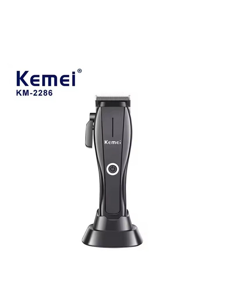 All-in-One Hair Clipper Kit: 8 Magnetic Combs, Maintenance Tools, and Convenient Accessories & 8800 high speed motor black