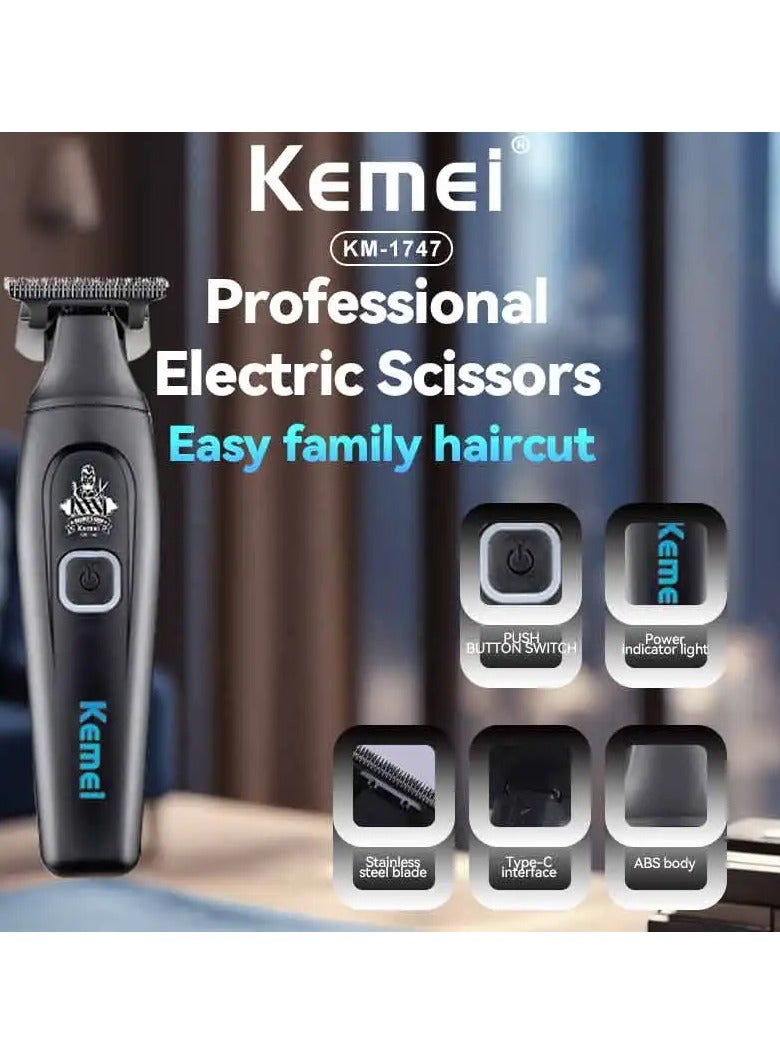 Cordless Hair Trimmer – 1500 mAh Battery, 180 Min Runtime, USB-C Recharge, LED Indicator & Professional Cutter Head Multicolour