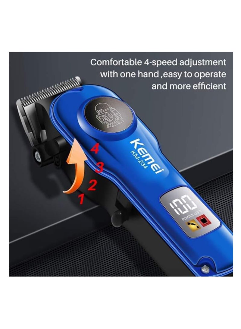 Rechargeable Hair Clipper – 120 Min Cordless Use, 900mAh Battery, USB Charging, Precision Stainless Steel Blades for Men Multicolour