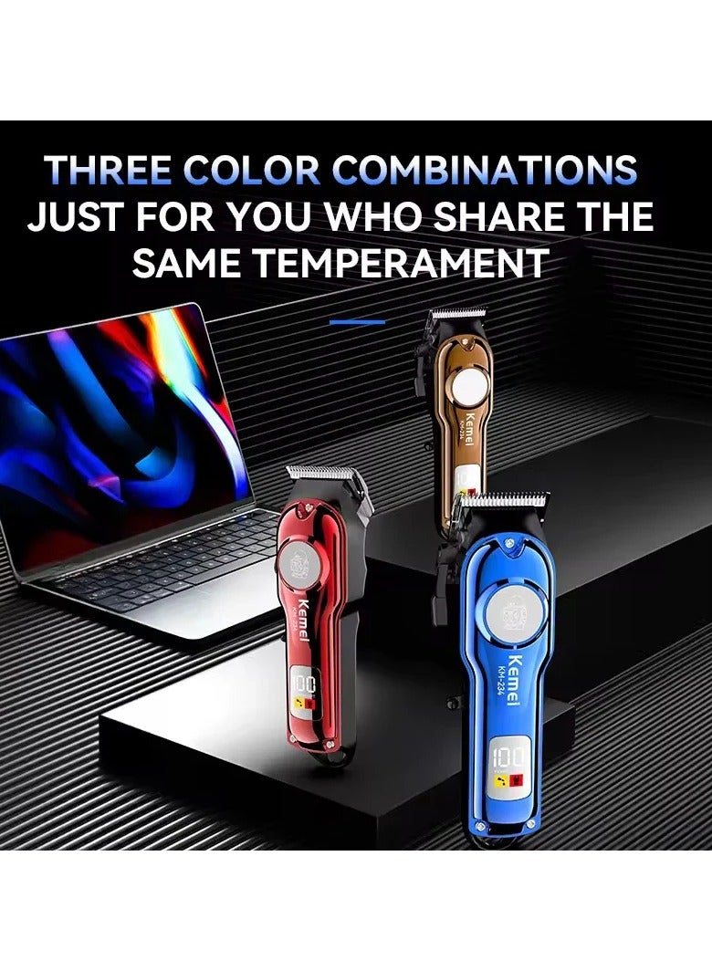 Rechargeable Hair Clipper – 120 Min Cordless Use, 900mAh Battery, USB Charging, Precision Stainless Steel Blades for Men Multicolour
