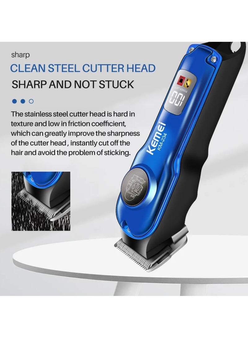 Rechargeable Hair Clipper – 120 Min Cordless Use, 900mAh Battery, USB Charging, Precision Stainless Steel Blades for Men Multicolour
