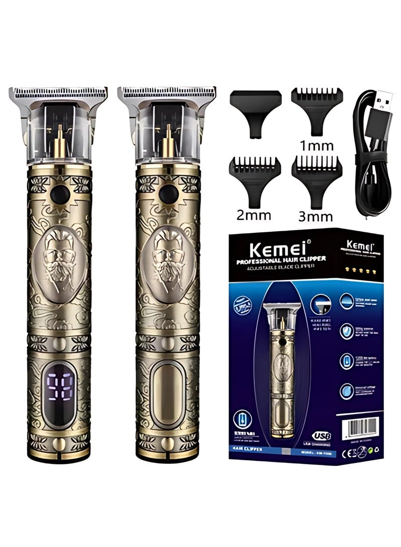 Kemei Hair Clipper – Precision Pound Knife Head, Small Knife Teeth, 1200mAh Battery, USB Rechargeable, Professional Grooming Tool multicolour