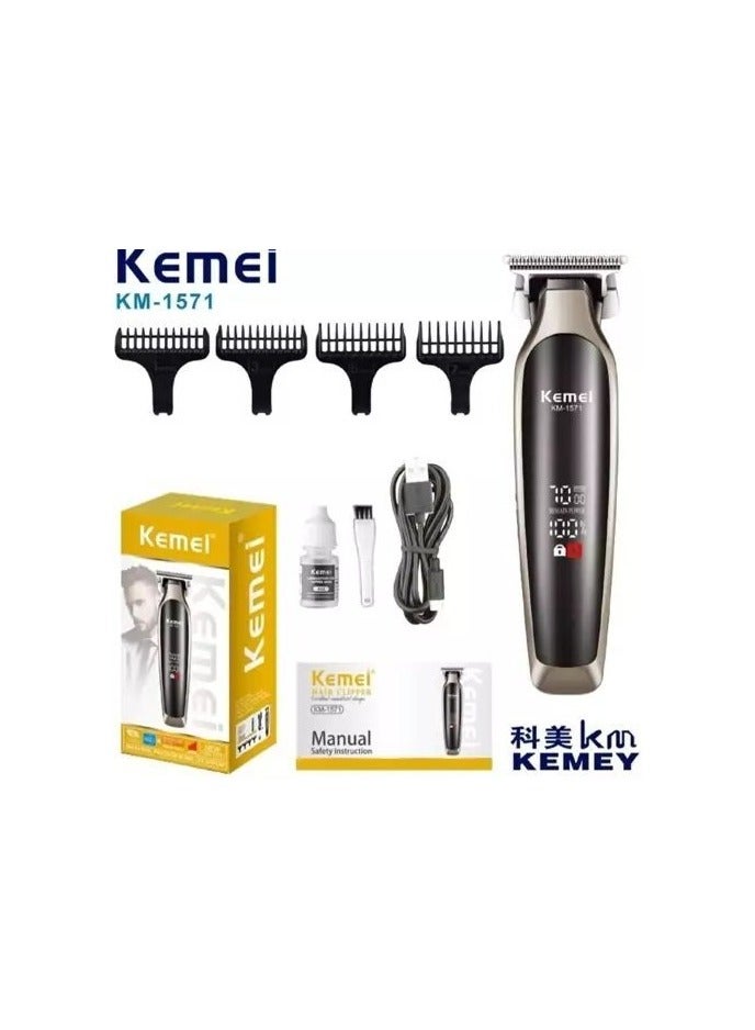 Professional Hair Trimmer – 4-Speed Transmission, 150 Minutes Runtime, 1200mAh Battery, High Precision Blades for Beard & Hair Grooming Multicolour