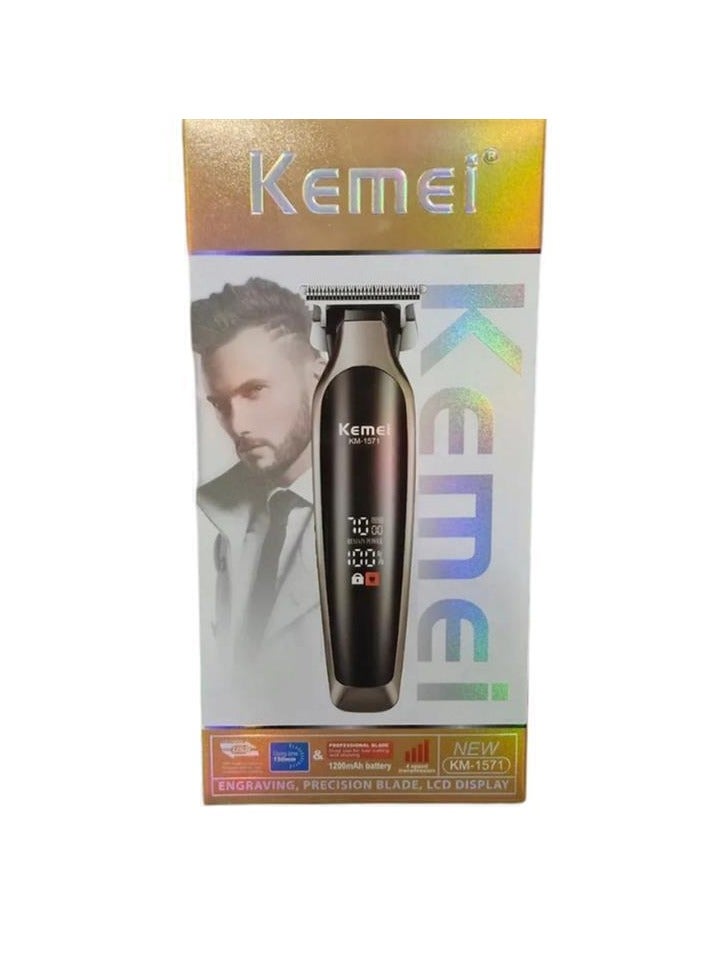 Professional Hair Trimmer – 4-Speed Transmission, 150 Minutes Runtime, 1200mAh Battery, High Precision Blades for Beard & Hair Grooming Multicolour