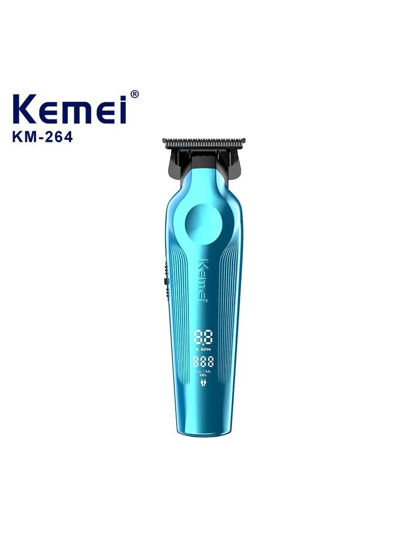 Kemei Professional USB-Rechargeable Hair Trimmer with Light-Touch Switch, LCD Display & 180 Min Runtime multicolour
