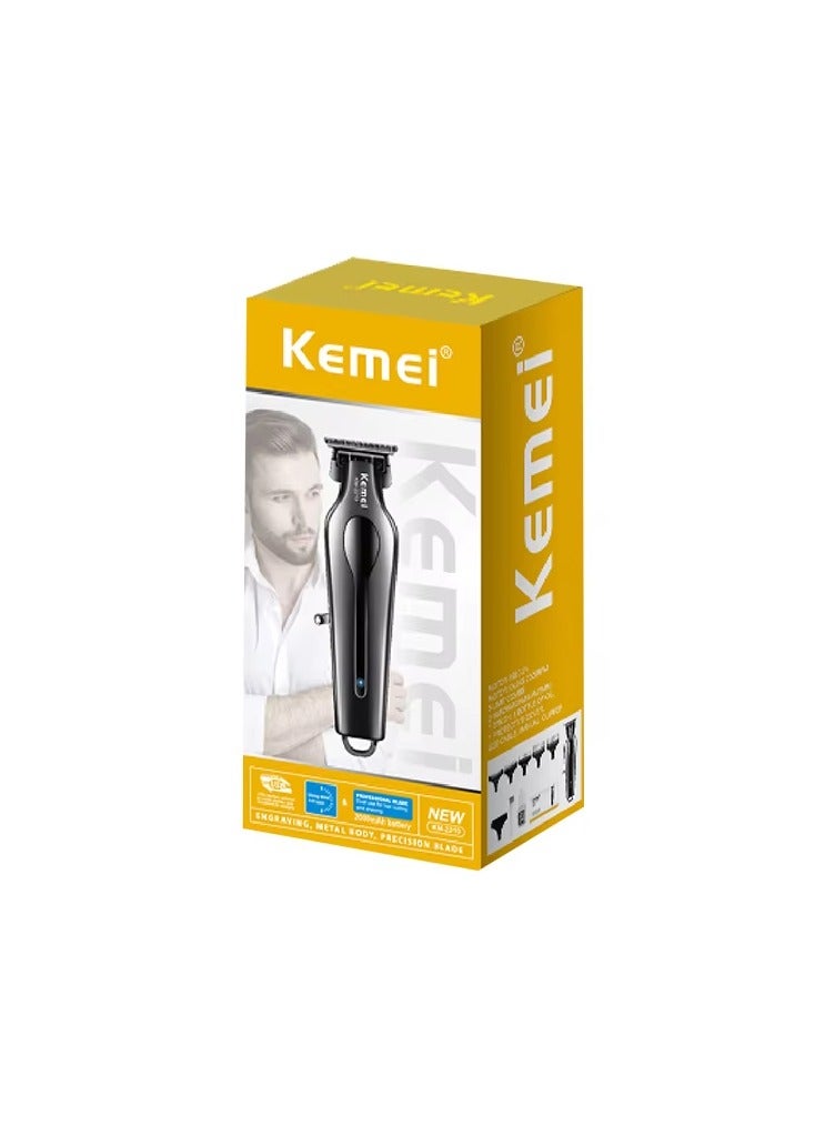 Kemei Professional Hair Clipper – 2000mAh Rechargeable Battery, 150 Minutes Runtime, High-Power Motor, Precision Blades for Hair Cutting & Grooming Multicolour