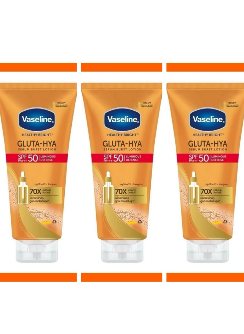 Gluta-Hya Serum Burst Lotion Radiance Defense 150 ML 3 Pcs