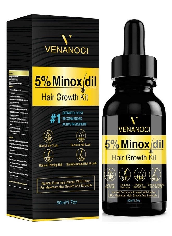 5% Minoxidil For Men And Women Hair Growth Serum Biotin Hair Growth Oil Hair Regrowth Treatment For Scalp Hair Loss Hair Thinning Natural Hair Growth For Thicker Longer Fuller Healthier Hair