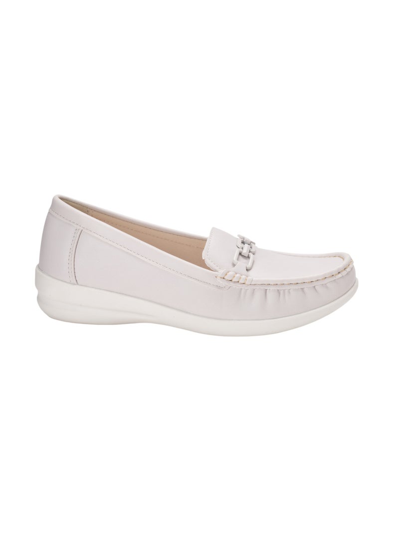 Casual  Women Loafers Beige