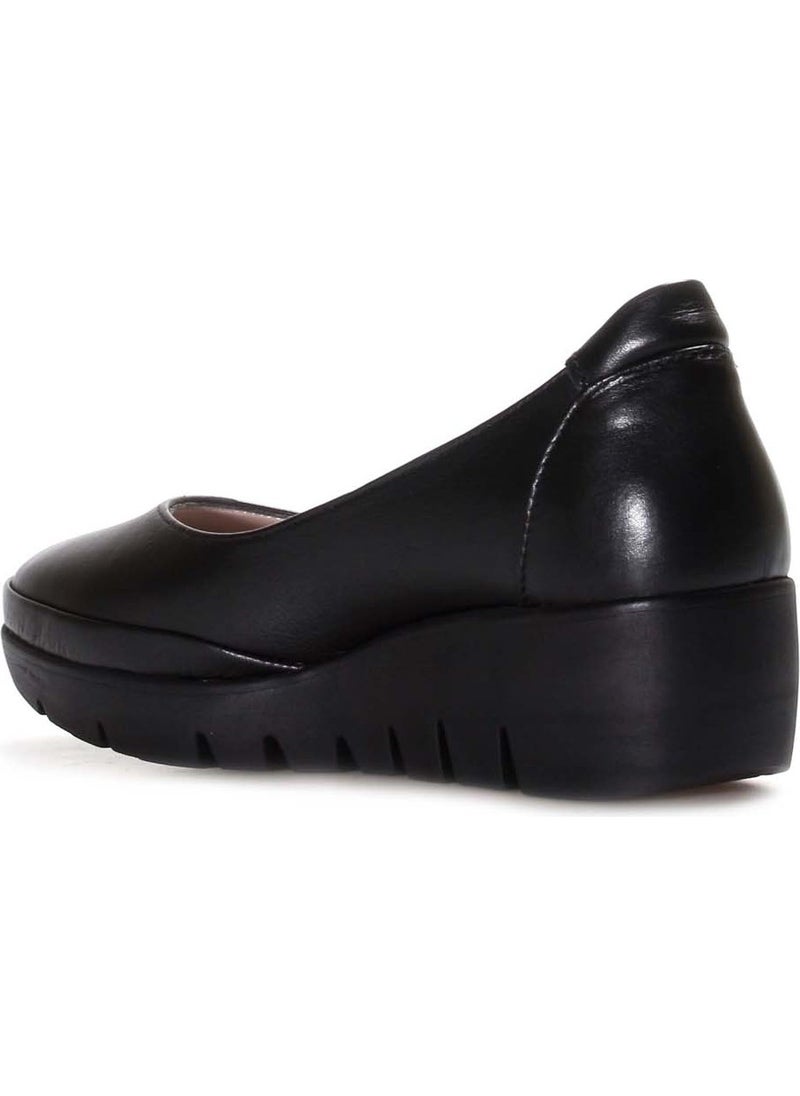 Genuine Leather Black Women's Casual Shoes 889za5309